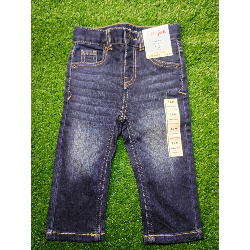 Adorable Cat & Jack Toddler Straight-Fit Jeans - NWT 18M